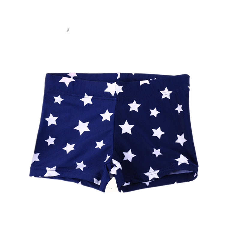 Children's Star Swimming Trunks Boys Boxer Swimming Pool Years Old Dark Blue Five-pointed Star