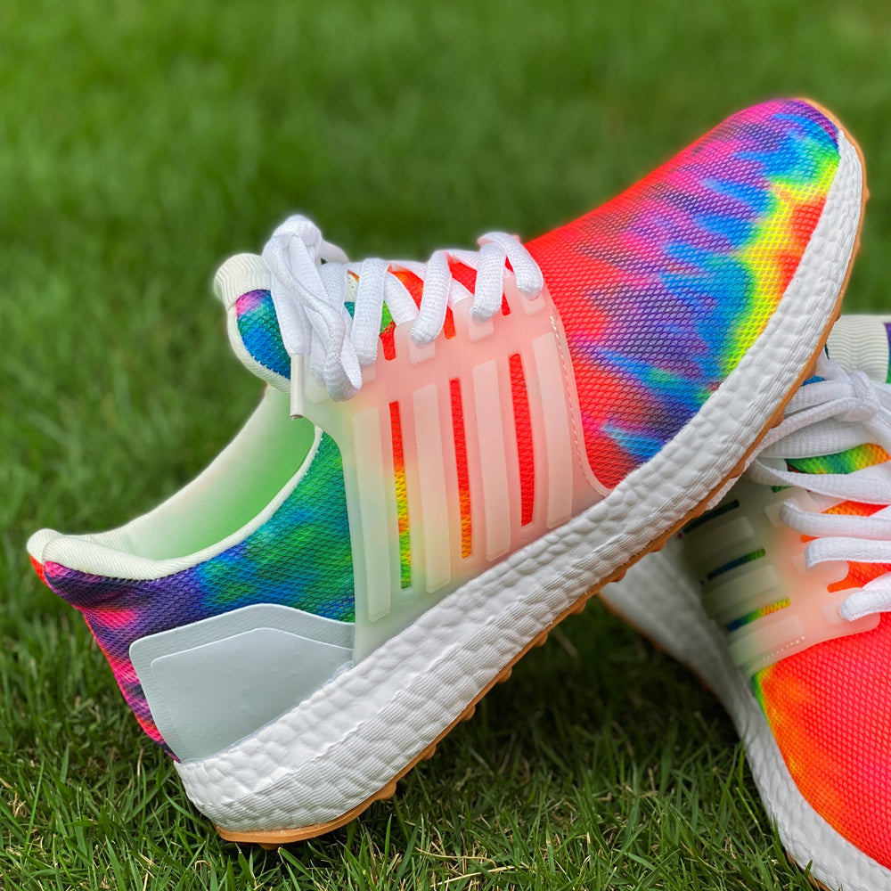 Sports Women's Shoes Large Size Thick-Soled Graffiti Casual Running Shoes