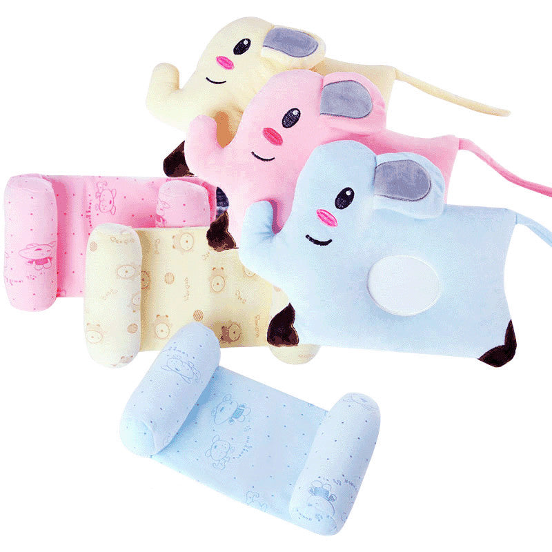 Yulan Beiji baby shaped pillow correction of baby deflection prevention pillow adjustable flat head cartoon pillow