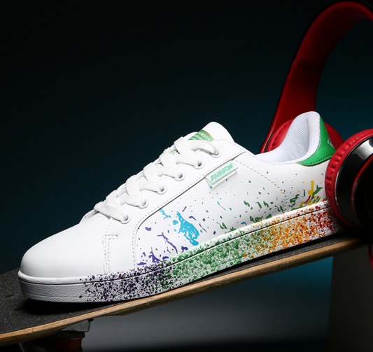 Little white shoes student shoes