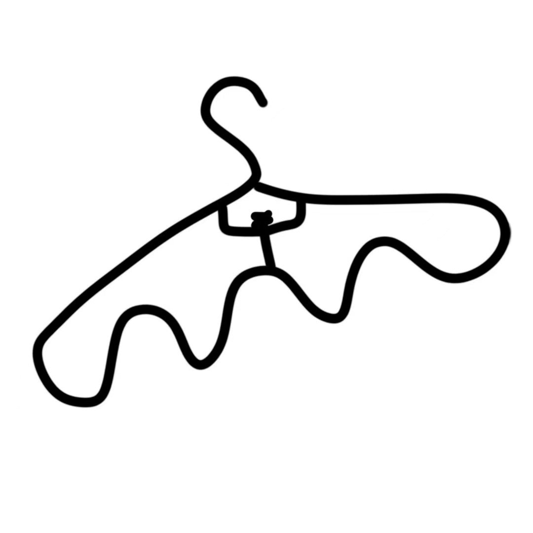 Wave Coat Hanger Wardrobe Plastic Traceless Sling