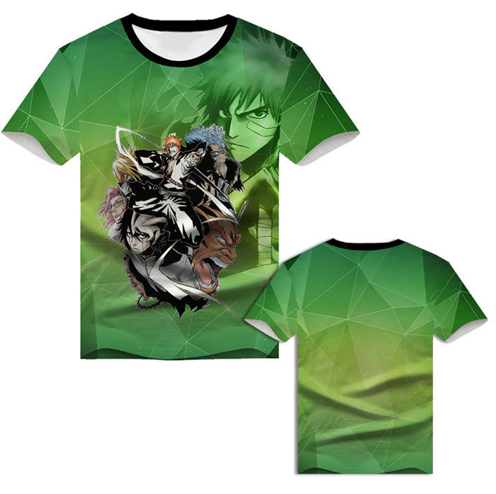 Kurosaki Ichigo Short Sleeve Hooded 3D Clothes Peripheral