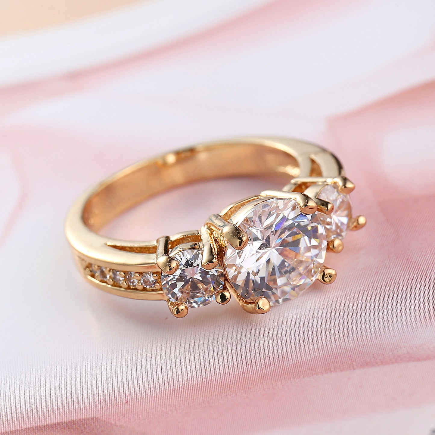 White Zircon Ring Creative Jewelry