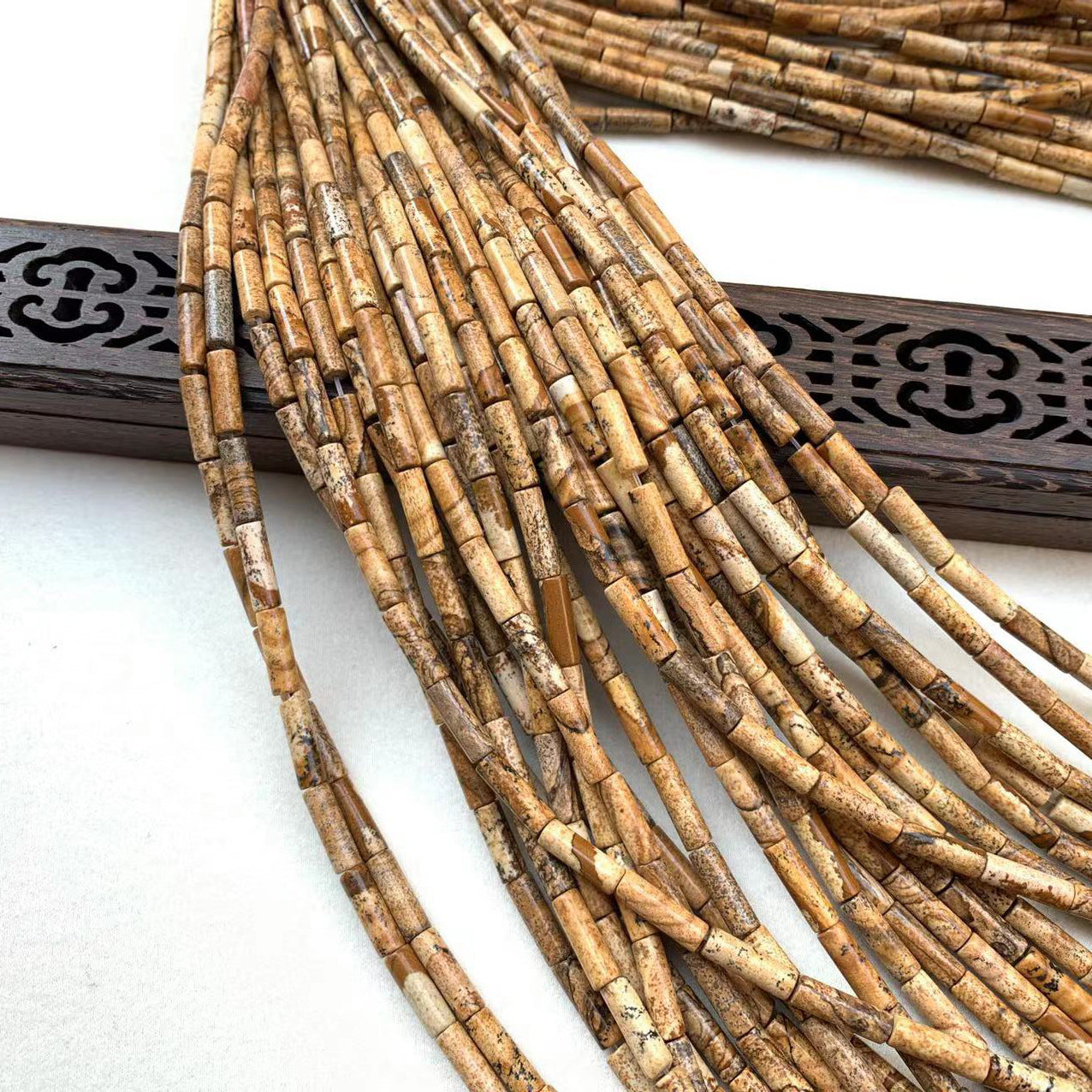 Natural Agate Tube Beaded Beaded Hairpin Headwear Handmade Diy Accessories