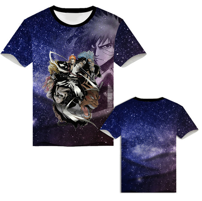 Kurosaki Ichigo Short Sleeve Hooded 3D Clothes Peripheral