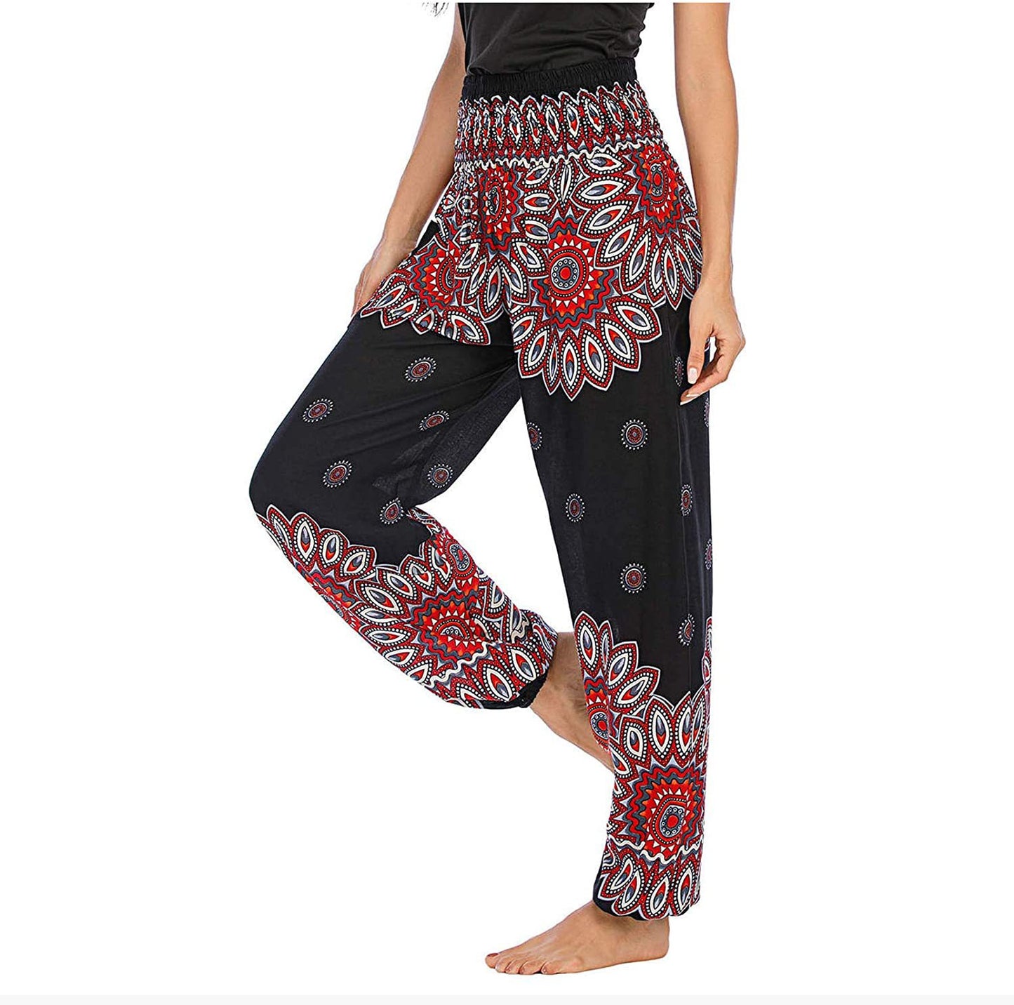 Digital Printed Casual Loose Yoga Pants