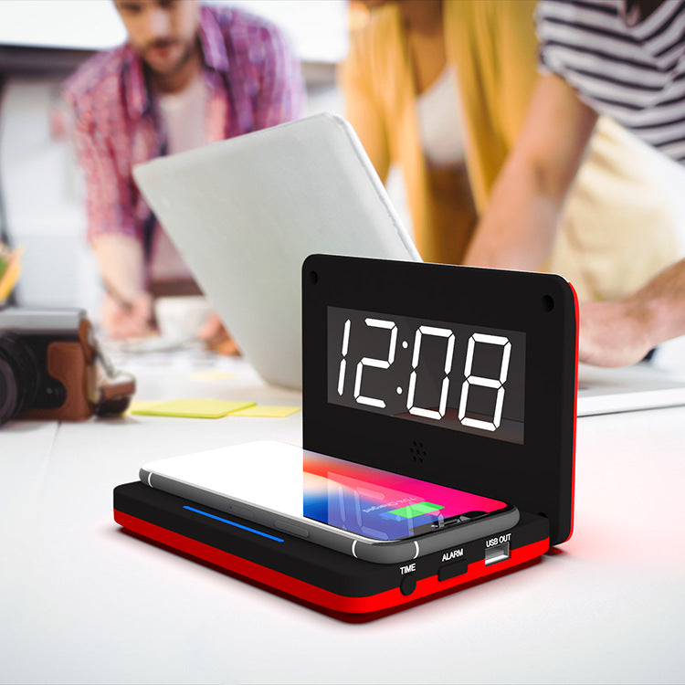 Foldable wireless charging subclock