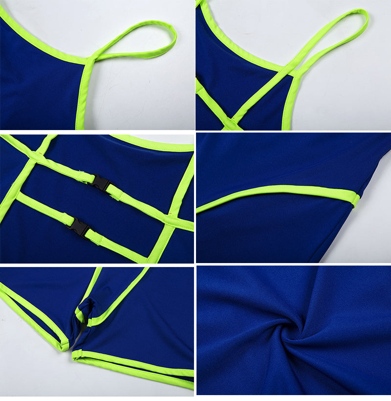 Sexy backless strap yoga jumpsuit