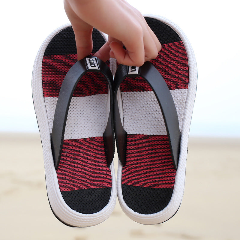 Decompression cushioning anti-skid beach increased flip flops