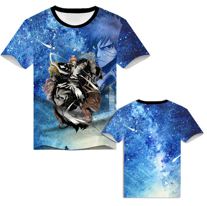 Kurosaki Ichigo Short Sleeve Hooded 3D Clothes Peripheral