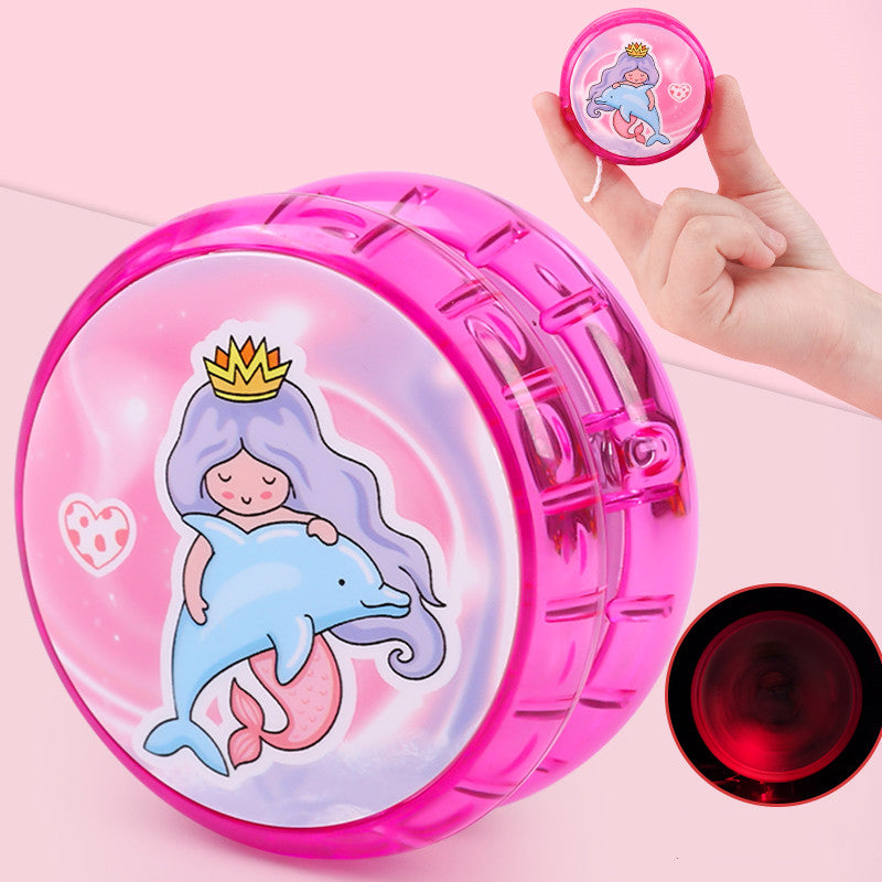 Glowing Yo-Yo Boy Flash Toy Girl Live Sleep Professional Metal Yo-Yo