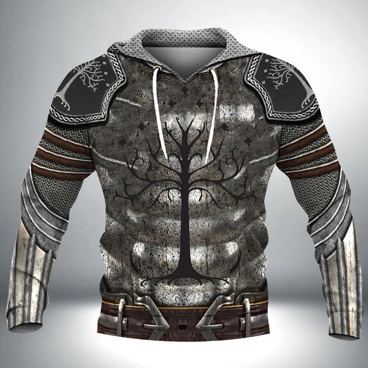 God Of War Men's Armor Printed Sweater Long Sleeve Sweater
