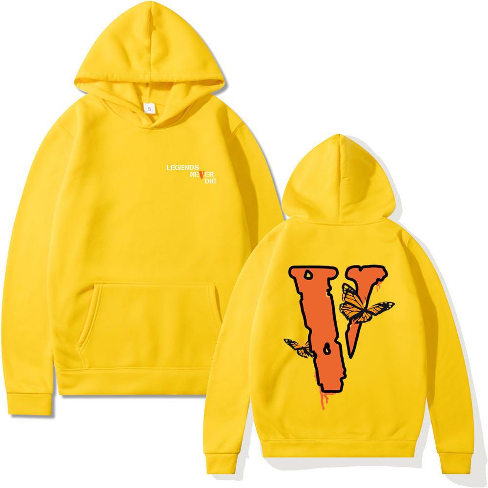 Letter Sweater Loose Long Sleeve Butterfly Hooded Sweater