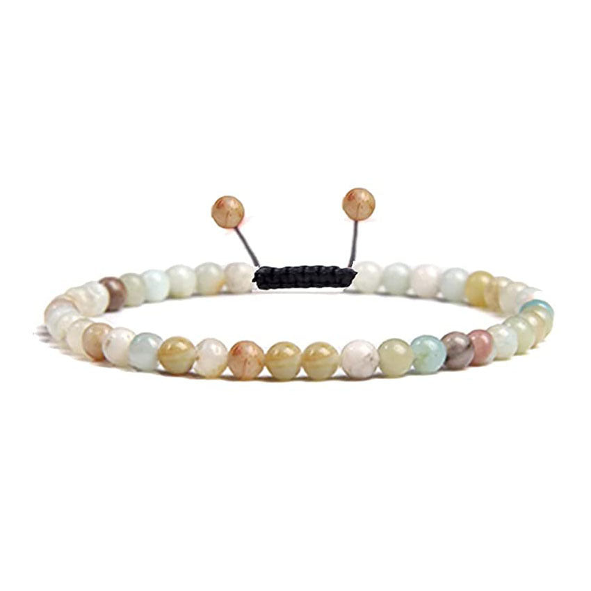 Natural Stone Agate Bead Bracelet