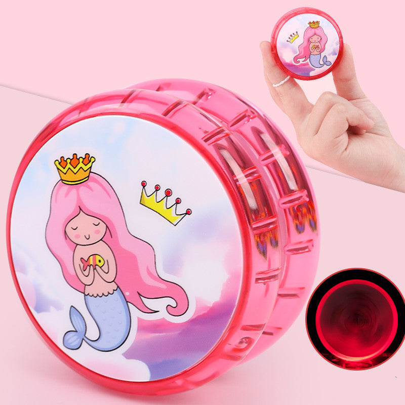 Glowing Yo-Yo Boy Flash Toy Girl Live Sleep Professional Metal Yo-Yo