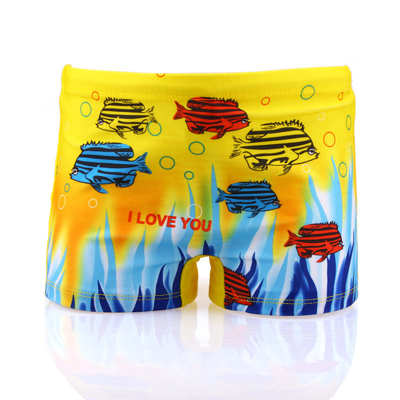 Cute cartoon swimming trunks
