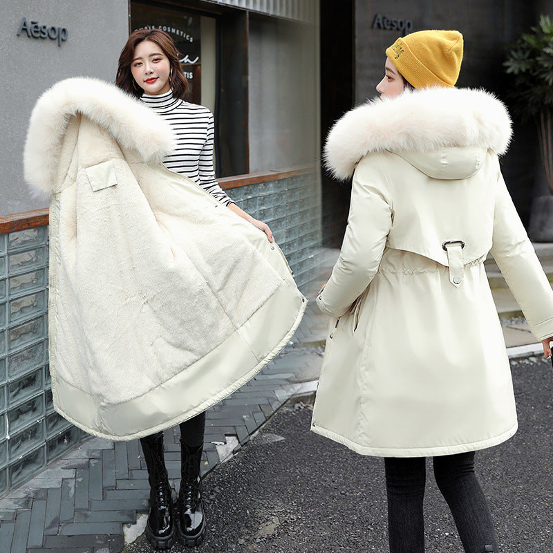 Cotton-Padded Jacket Waist Warm Winter Jacket