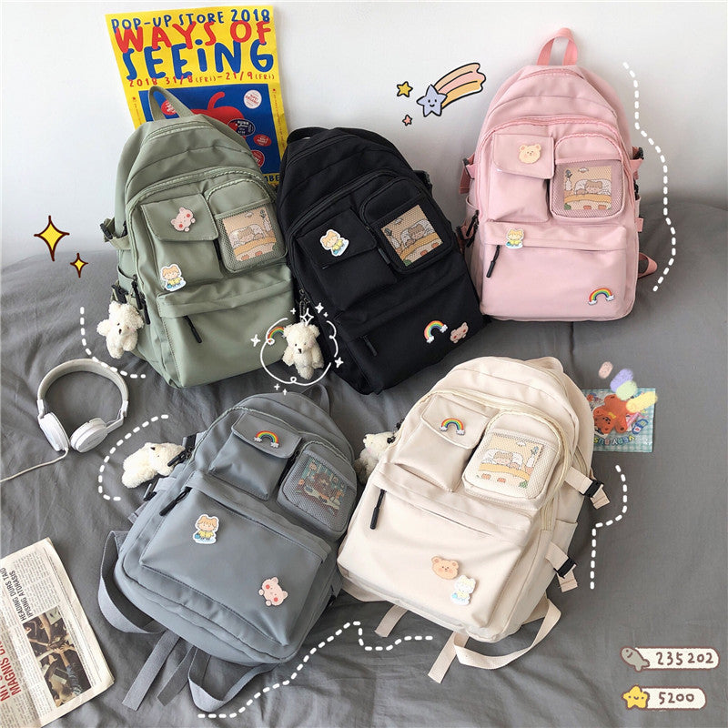 Small Harajuku Srt Canvas Net Neutral Student Schoolbag