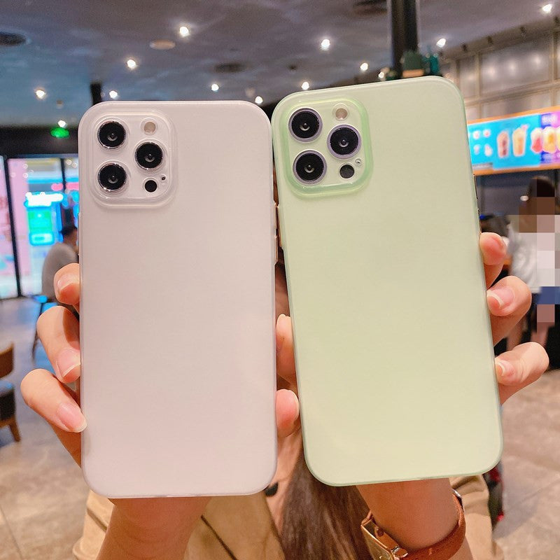 Ultra-thin Mobile Phone Case Frosted Transparent Fine Hole