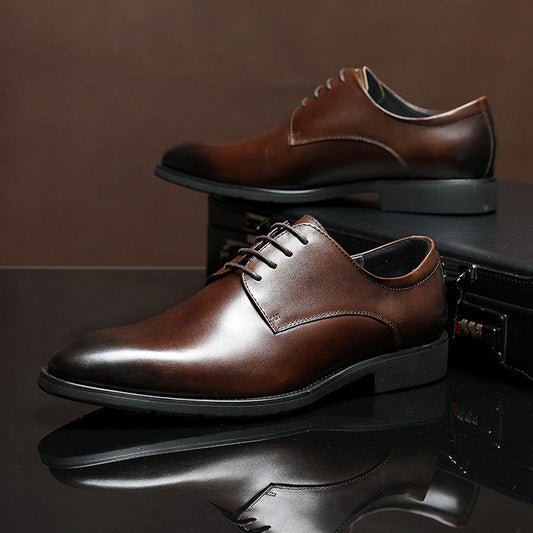 Men's British casual leather shoes