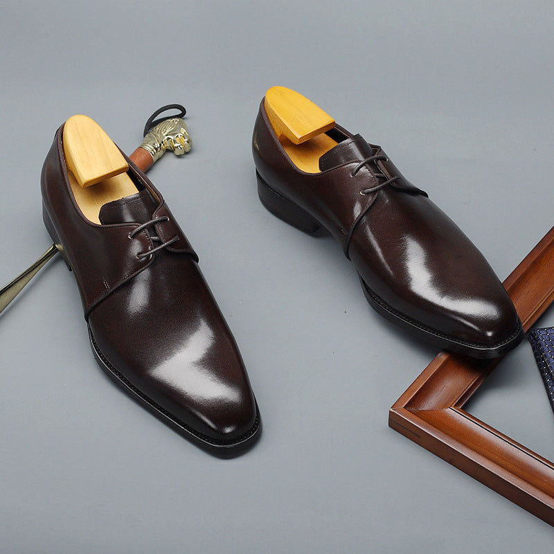 Men's Business Derby Leather Plus Size Dress Shoes