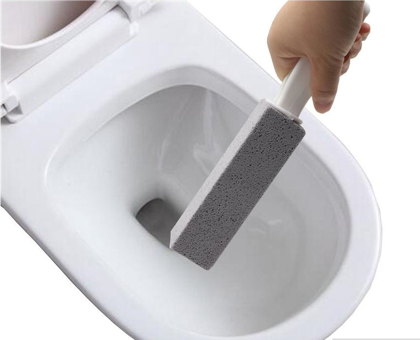Portable Pumice Stone Water Toilet Bowl Cleaner Brush Wand Tile Sinks Bathtubs 360 Degrees Cleaning Tool
