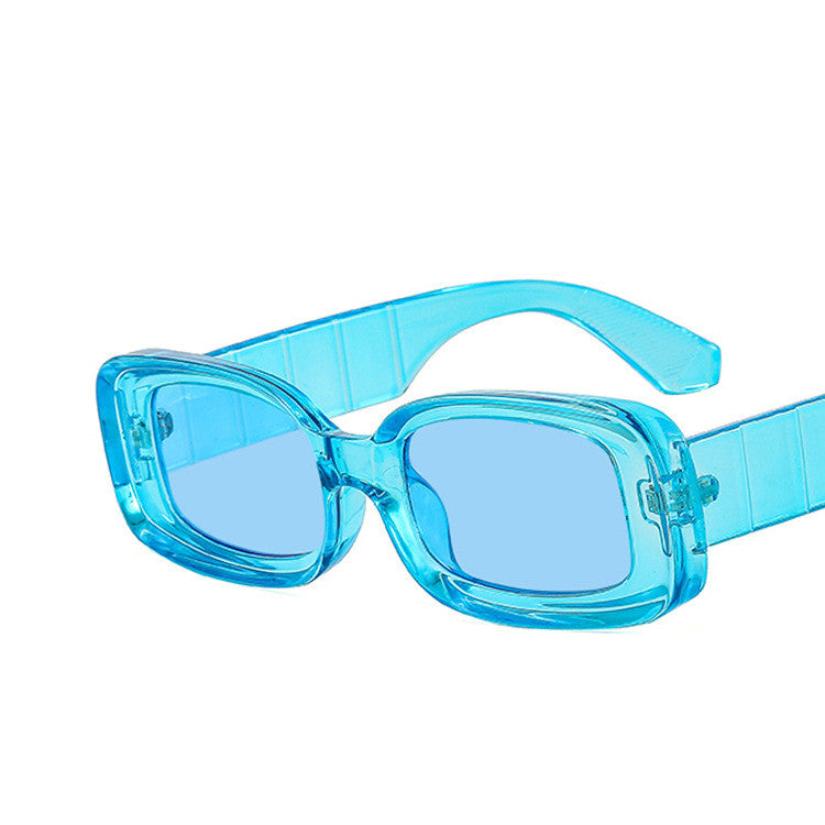 European And American Square Sunglasses Jelly Color Personality