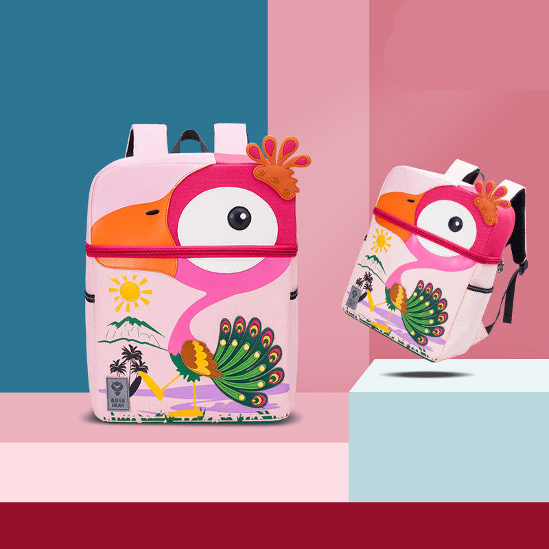 Cute Cartoon Kindergarten 5 Years Old Men And Women With Backpacks