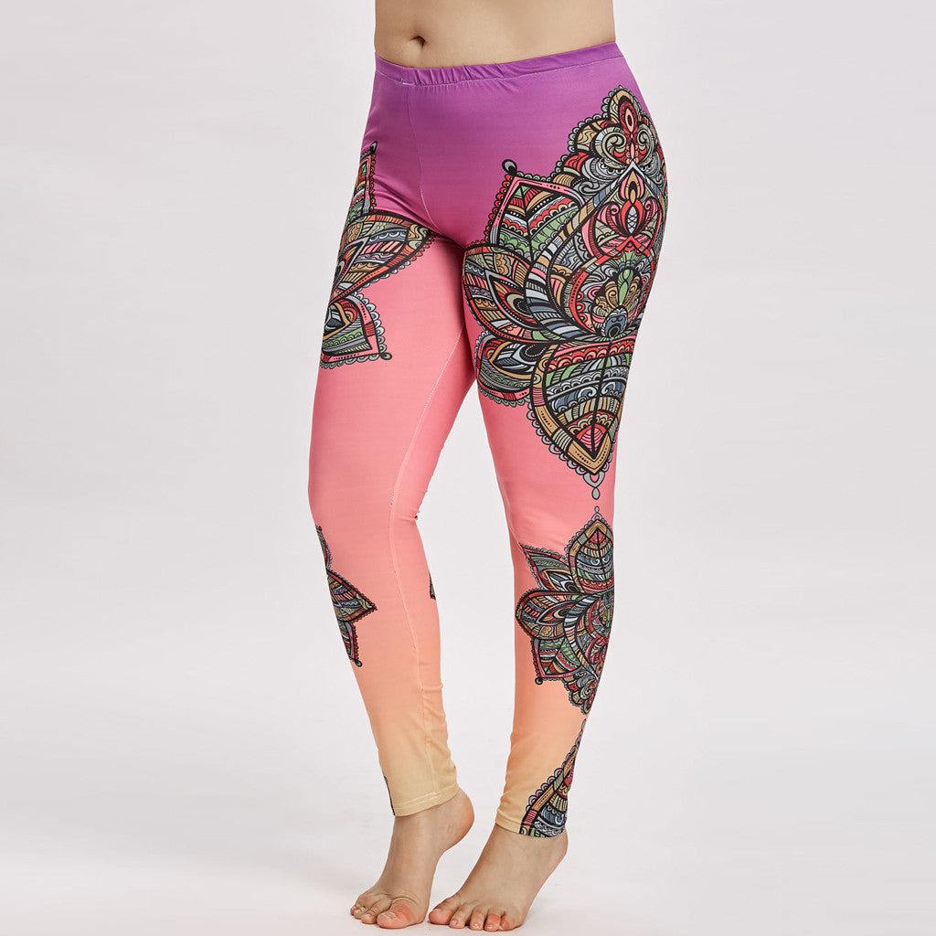 Printed yoga pants