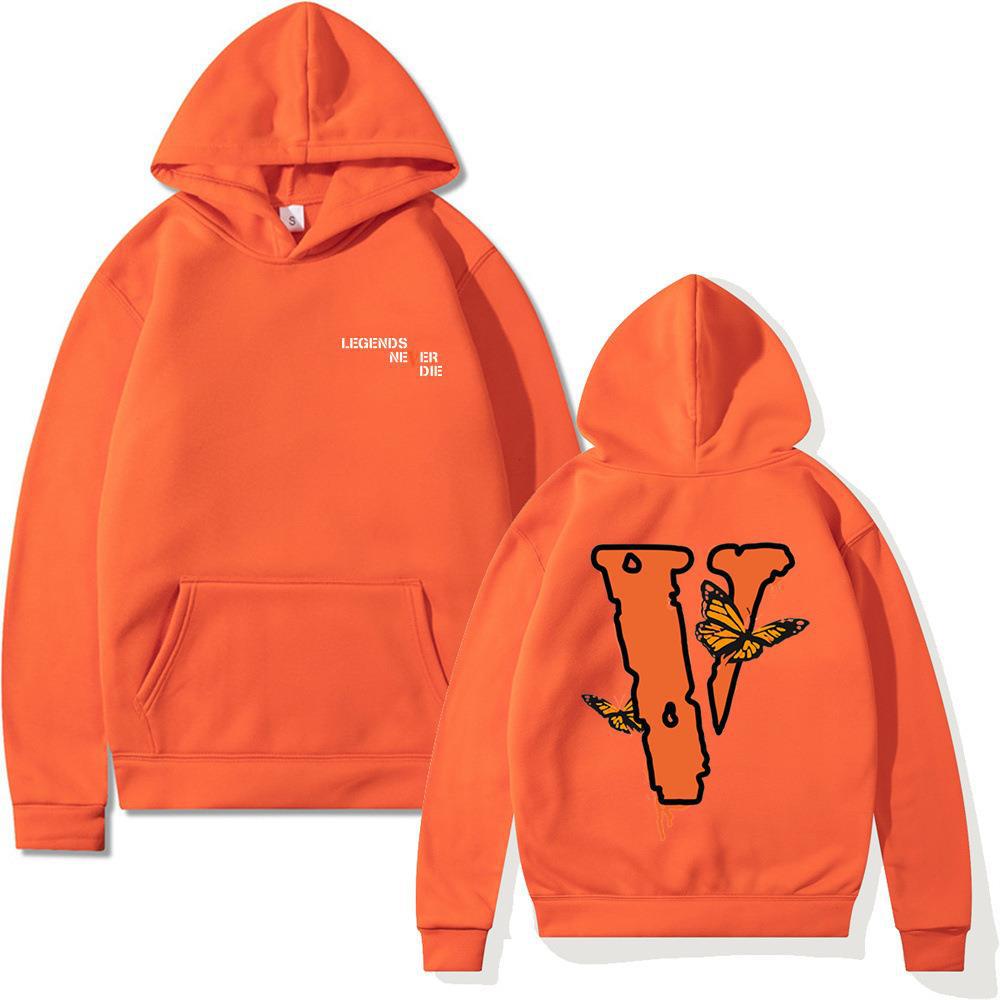 Letter Sweater Loose Long Sleeve Butterfly Hooded Sweater