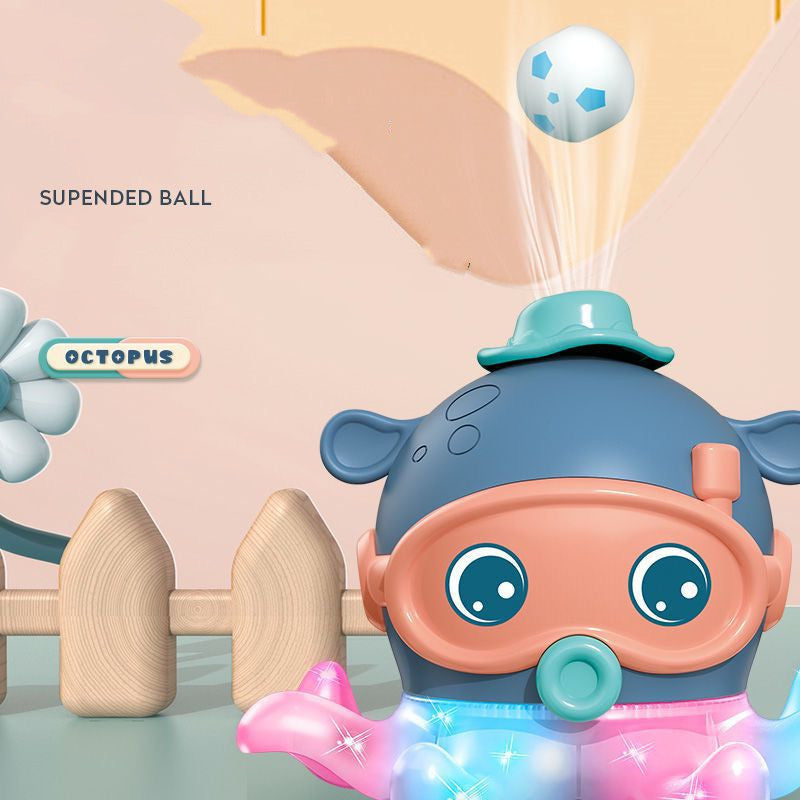 Suspended Blowing Ball Octopus Parent-Child Electric Toy