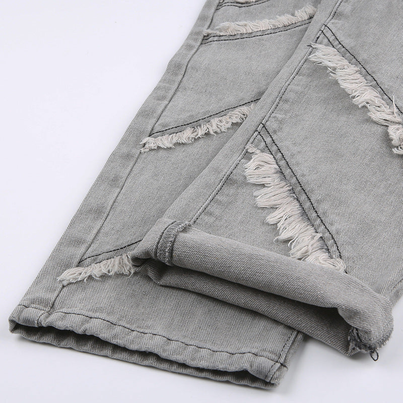 Trendy Three-dimensional Fringe Fashion Hip Lift Pants