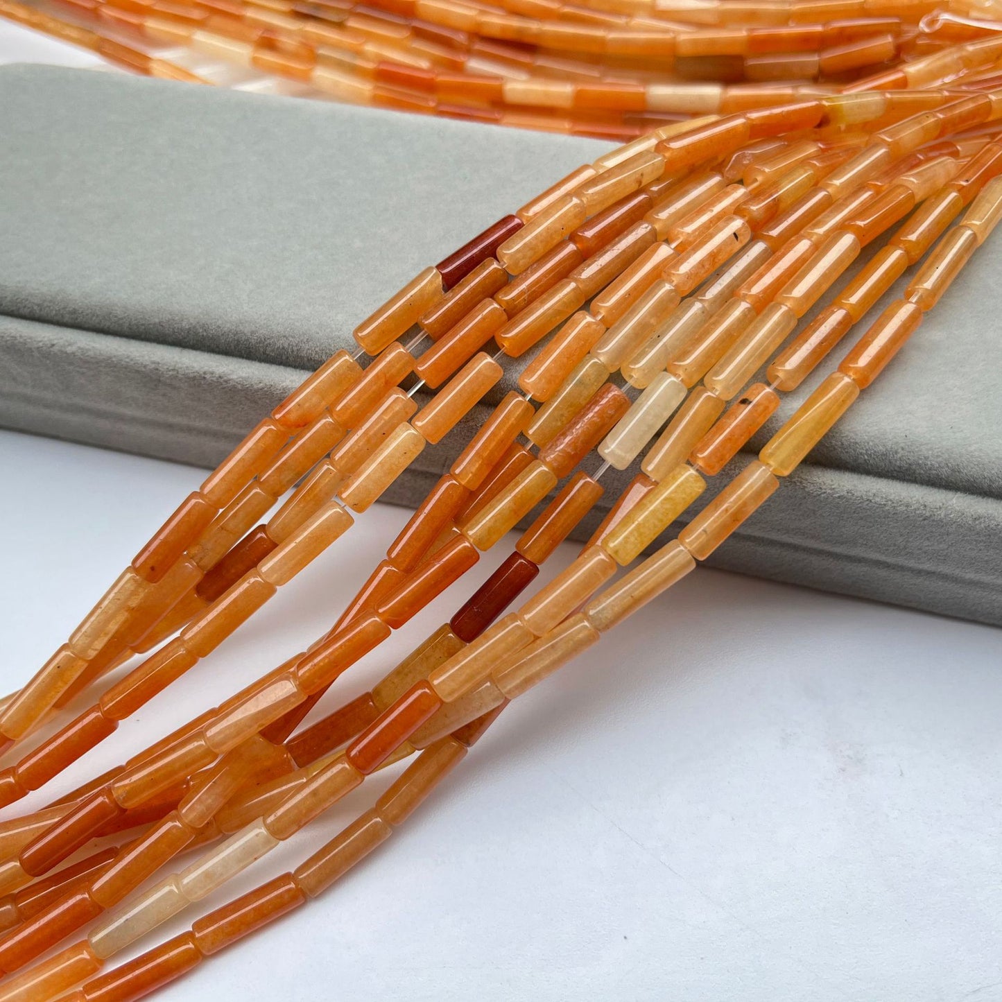 Natural Agate Tube Beaded Beaded Hairpin Headwear Handmade Diy Accessories