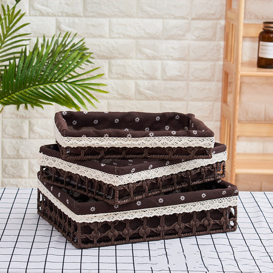 Fashion Creative Rattan Woven Storage Basket