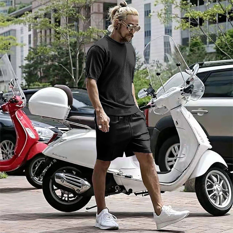 Men's Running Loose Casual Vacation Two-piece Suit