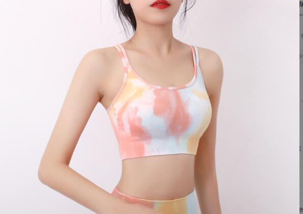 New Trend Tie-Dye Yoga Sports Shorts High Waist Hips Slimming Training Fitness Exercise Five-Point Pants
