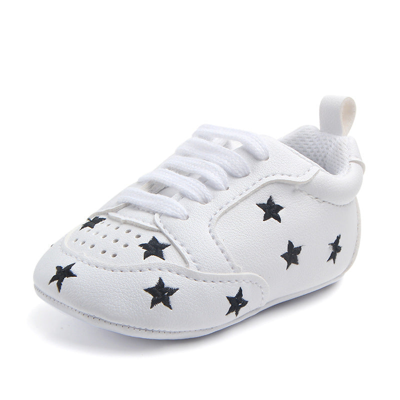 Sports Red Heart Five-star Baby's Shoes Toddler Shoes Soft Sole