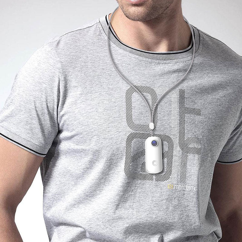 Action camera diving under the camera