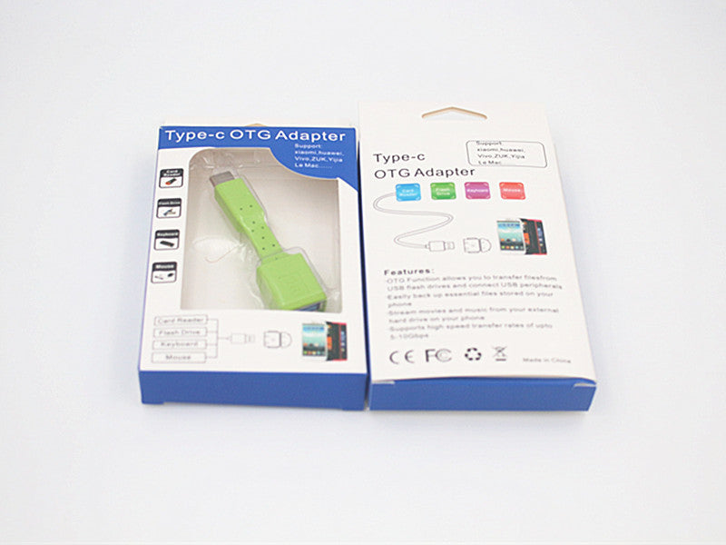 Injection Molding Type C OTG Adapter Usb20 To Type C OTG Adapter Cable TYPE C Adapter