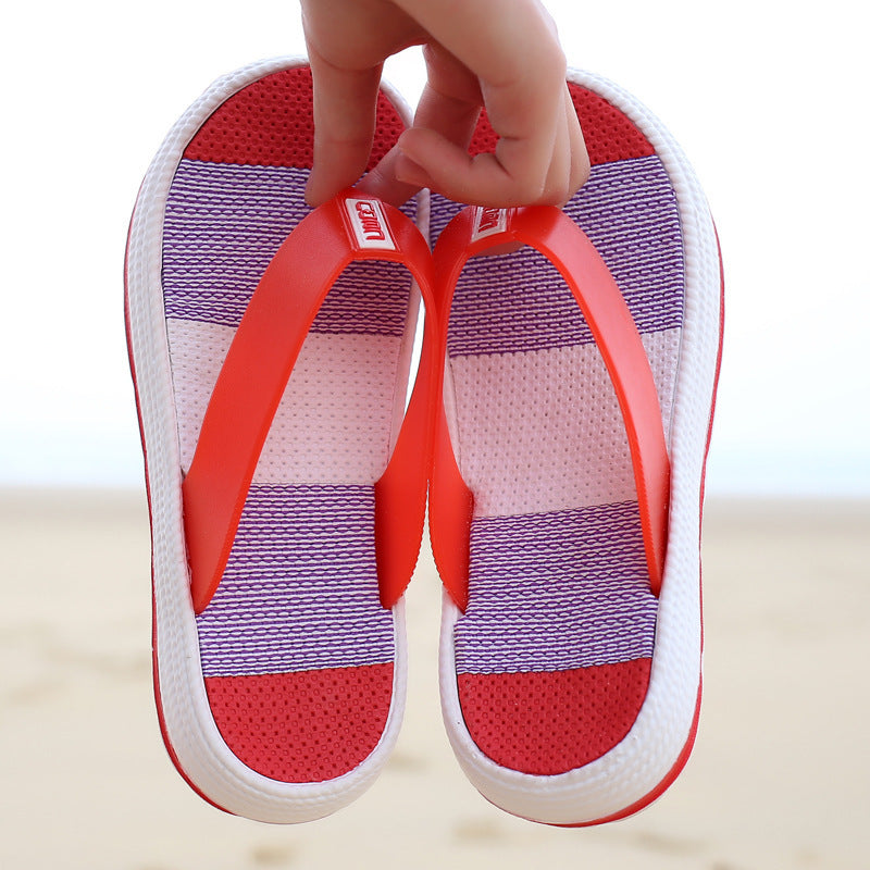 Decompression cushioning anti-skid beach increased flip flops