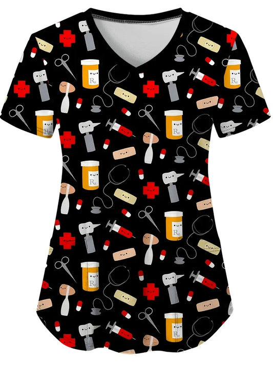 Women's Short Sleeve Printed T-shirt