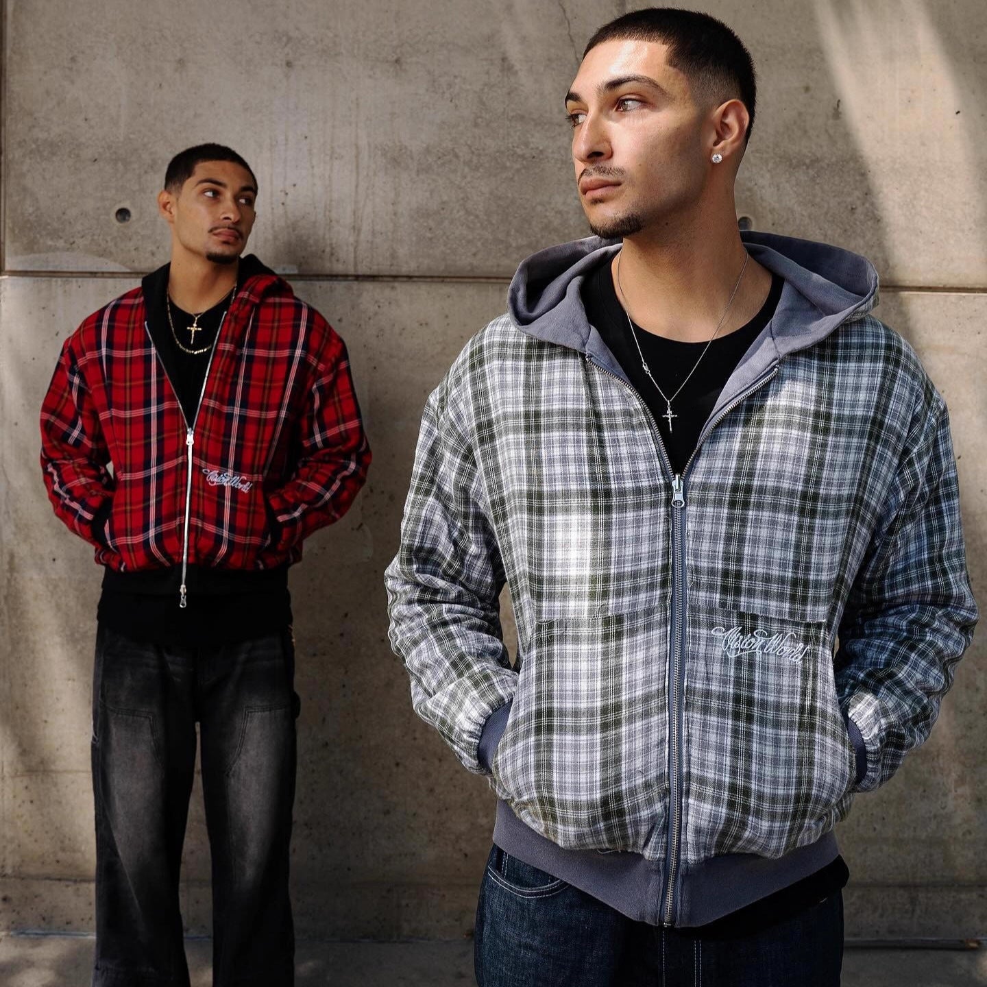 Double-sided Wear Hooded Cardigan Sweater