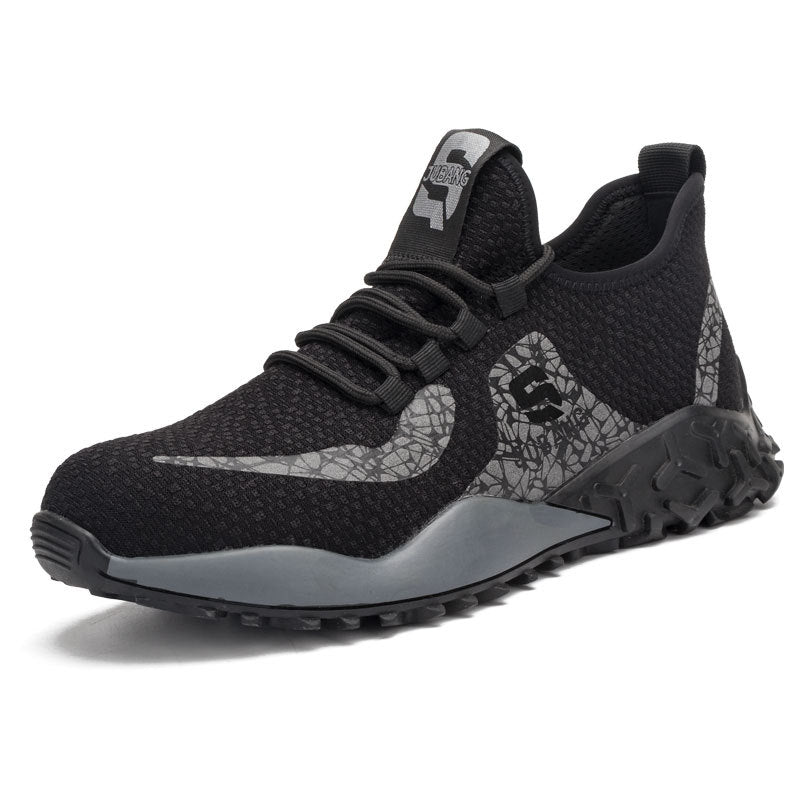 Flying weave labor insurance shoes