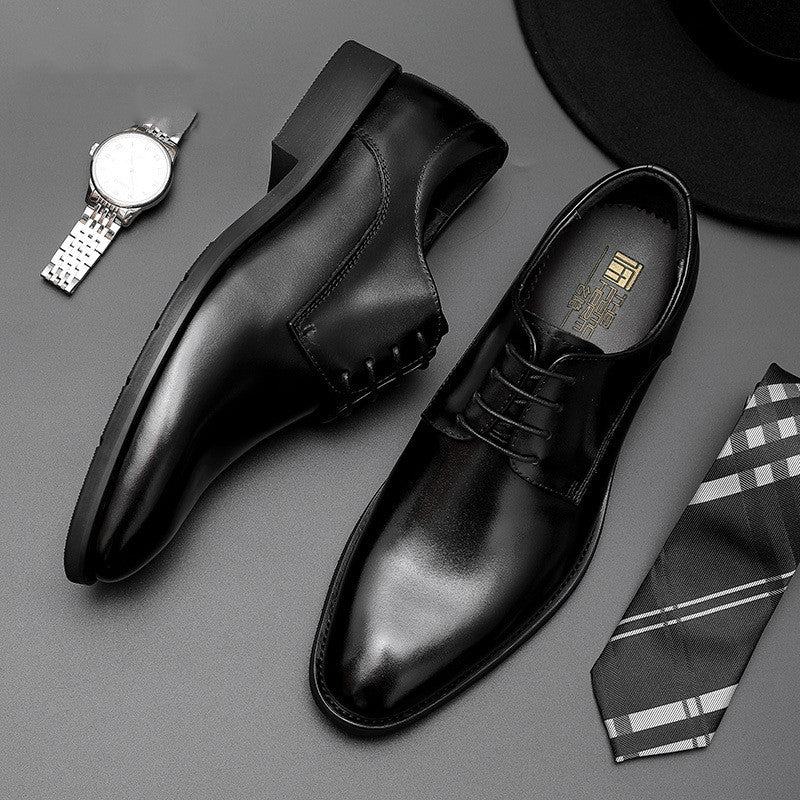 Men's British casual leather shoes