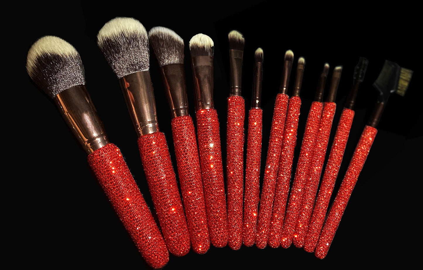High Grade Diamond Inlaid Makeup Brush Set