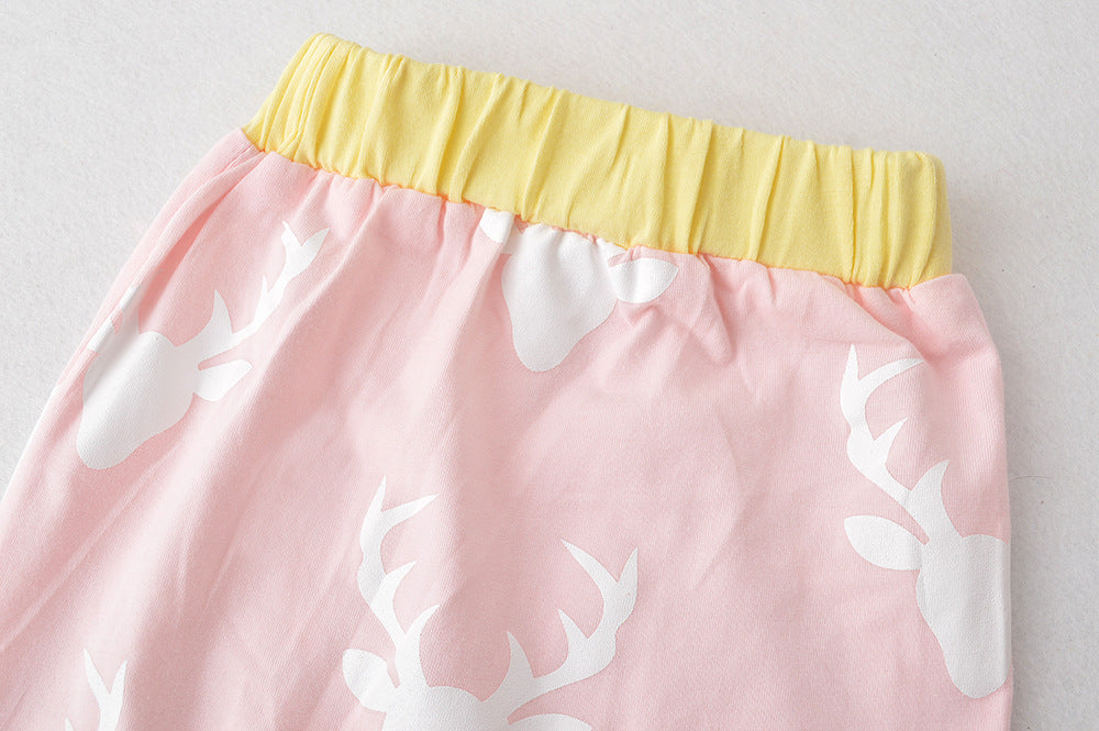 Top Boys' And Girls' Elk Hooded Suit For Christmas