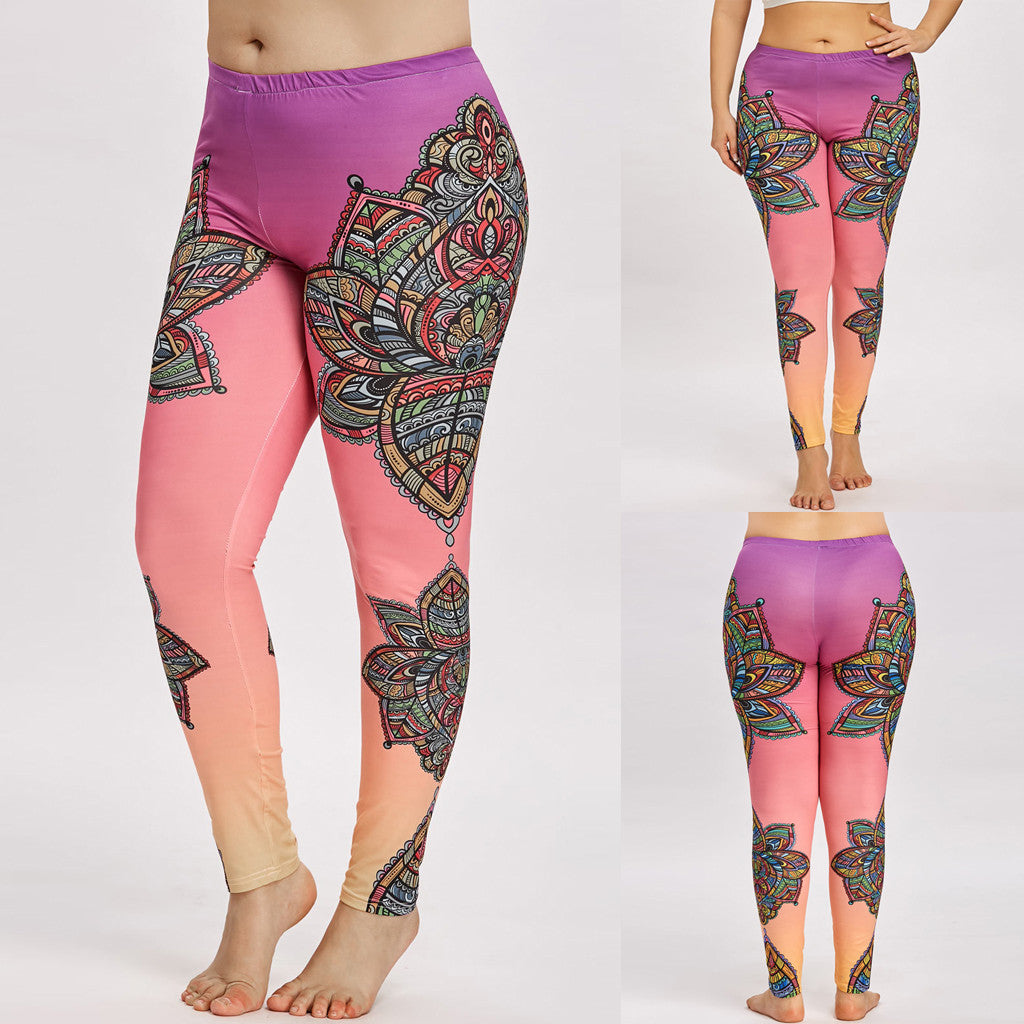 Printed yoga pants