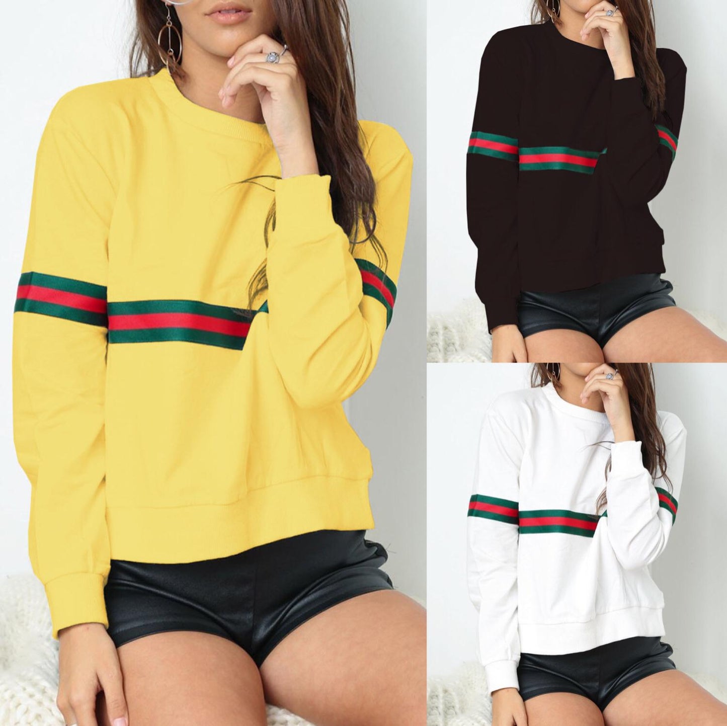 Casual stitching sweater