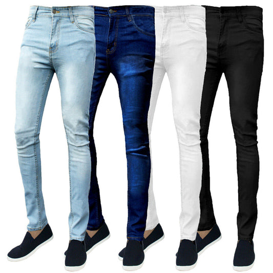 Men's stretch small straight denim