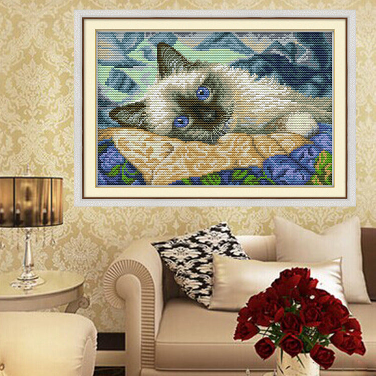 Picture of blue eyed cat